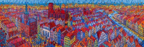 Gdańsk panorama, 2025, Joanna Mieszko-Nita