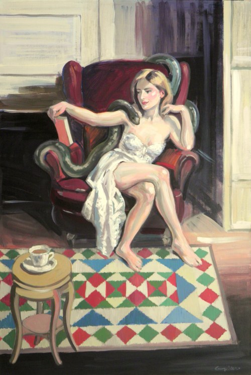 Kobieta i wąż, 2026, Maciej Kempiński