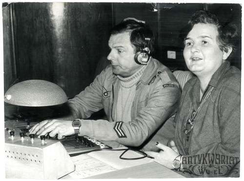 praca w studiu, fot. Dąbrowiecki, lata 70., Zofia Dybowska-Aleksandrowicz