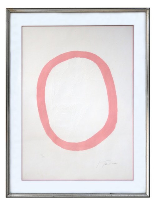Różowy akt, Lucio Fontana