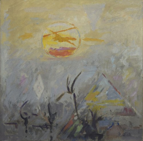 Pejzaż z piramidą, Kazimierz Wilk
