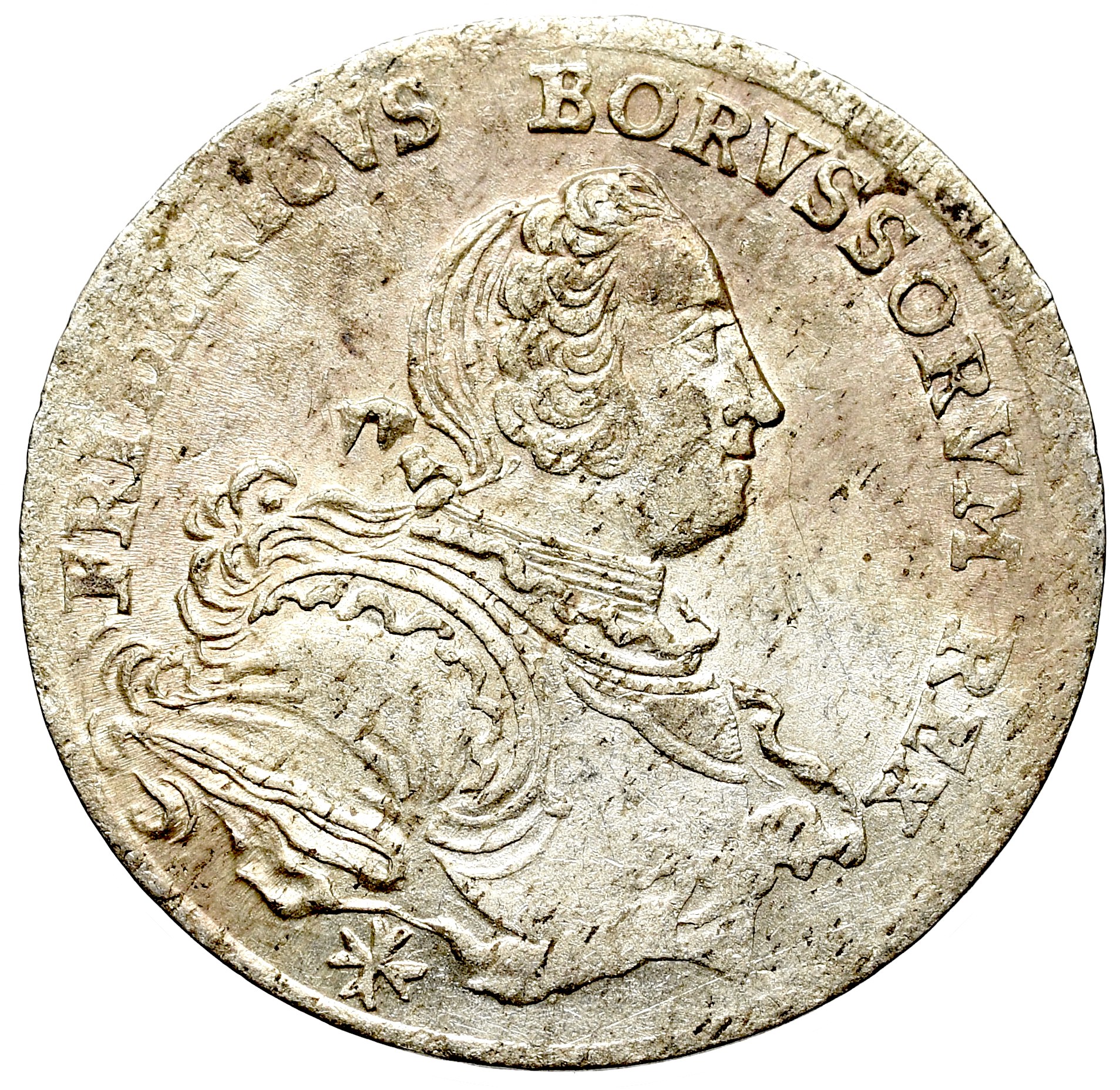 Śląsk, Fryderyk II, 1/6 Talara 1752 B, Wrocław - Aukcja