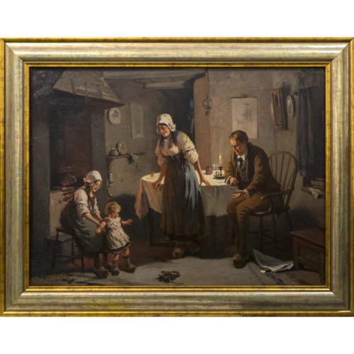 Scena rodzajowa we wnętrzu, Alexander Rosell