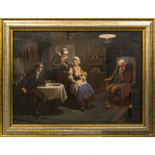Scena rodzajowa we wnętrzu, Alexander Rosell