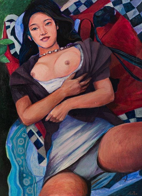 bez tytułu (Półakt Hawajki), 2013, Agata Strzałka