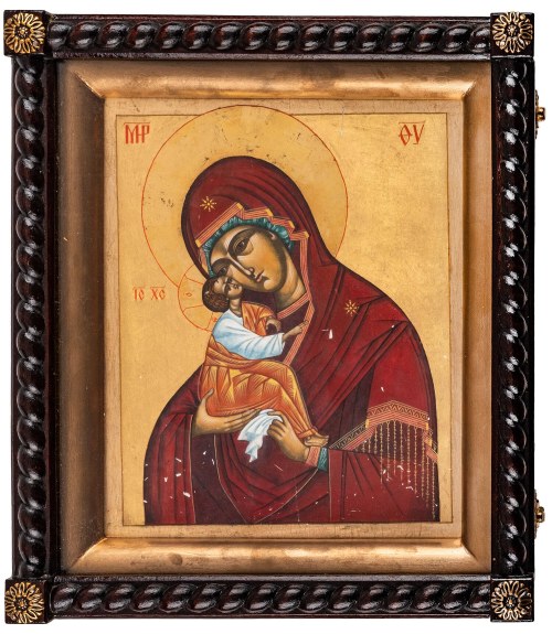Ikona w kasecie Madonna, Artysta Nierozpoznany