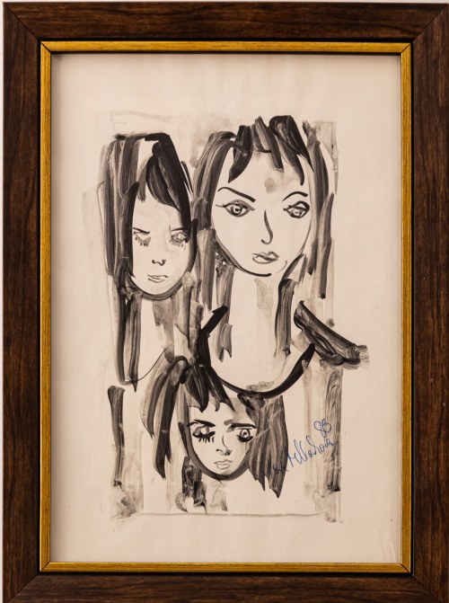Portret zbiorowy trzech dziewczyn, 1986 r., Jan Młodożeniec
