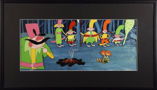 O dwóch takich co ukradli księżyc - folia animacyjna, ok. 1984, Leszek Gałysz