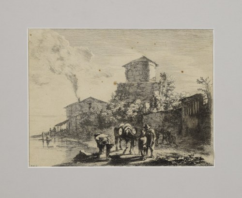 Poganiacz mułów w pobliżu Via Appia, ok. 1645, Jan Both