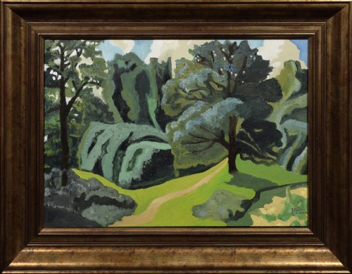 Zielona aleja ... [Pejzaż z „Dolinek Krakowskich”], 2003, Joanna Pawlik