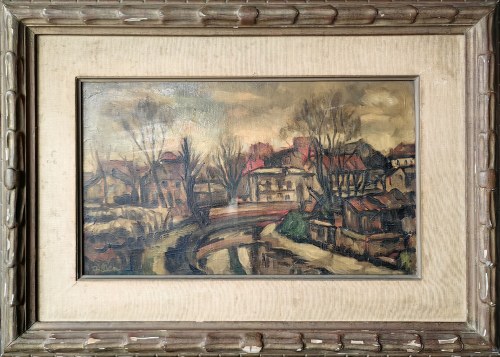 Pejzaż miejski, 1950, Michel Adlen