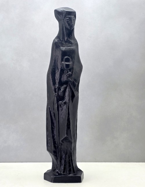 Rzeźba stalowa Święta Barbara - II poł. XX w., Józef Bachlechner