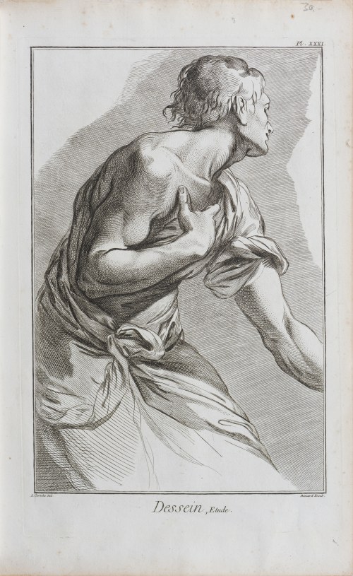 Rysunek - etiuda, z Encyklopedii Diderota, Paryż/Francja, ok. 1763 r., Jacques Renaud Benard