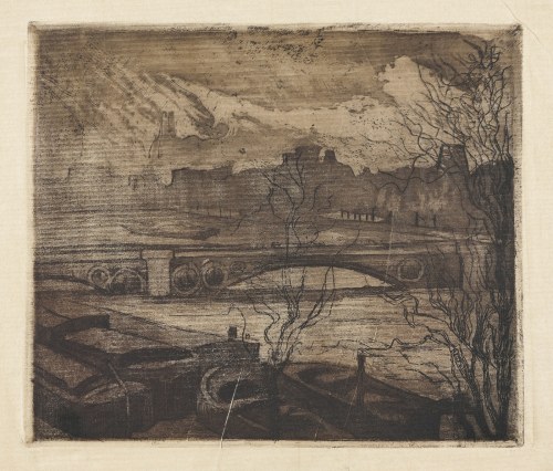 Barki na Sekwanie, ok. 1914, Fryda Frankowska