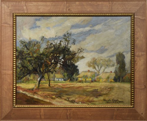 Krajobraz ze Złakowa Kościelnego, 1943, Henryk Krych