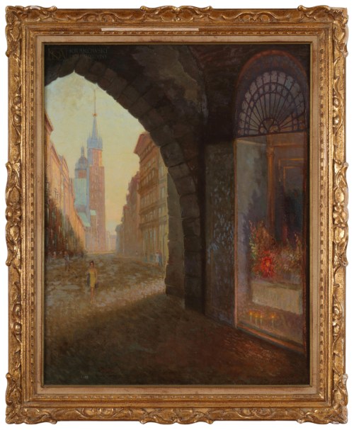 "Kraków - widok na ulicę Floriańską", Antoni Chrzanowski