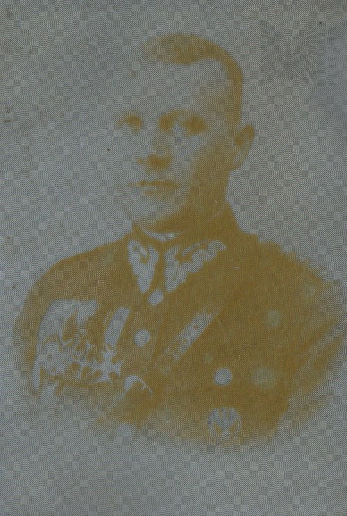 Portret Oficera IIRP, Order Virtuti Militari, Sztab Generalny, Kurtka wz.36, Blaszana Płyta Fotograficzna Z Negatywem