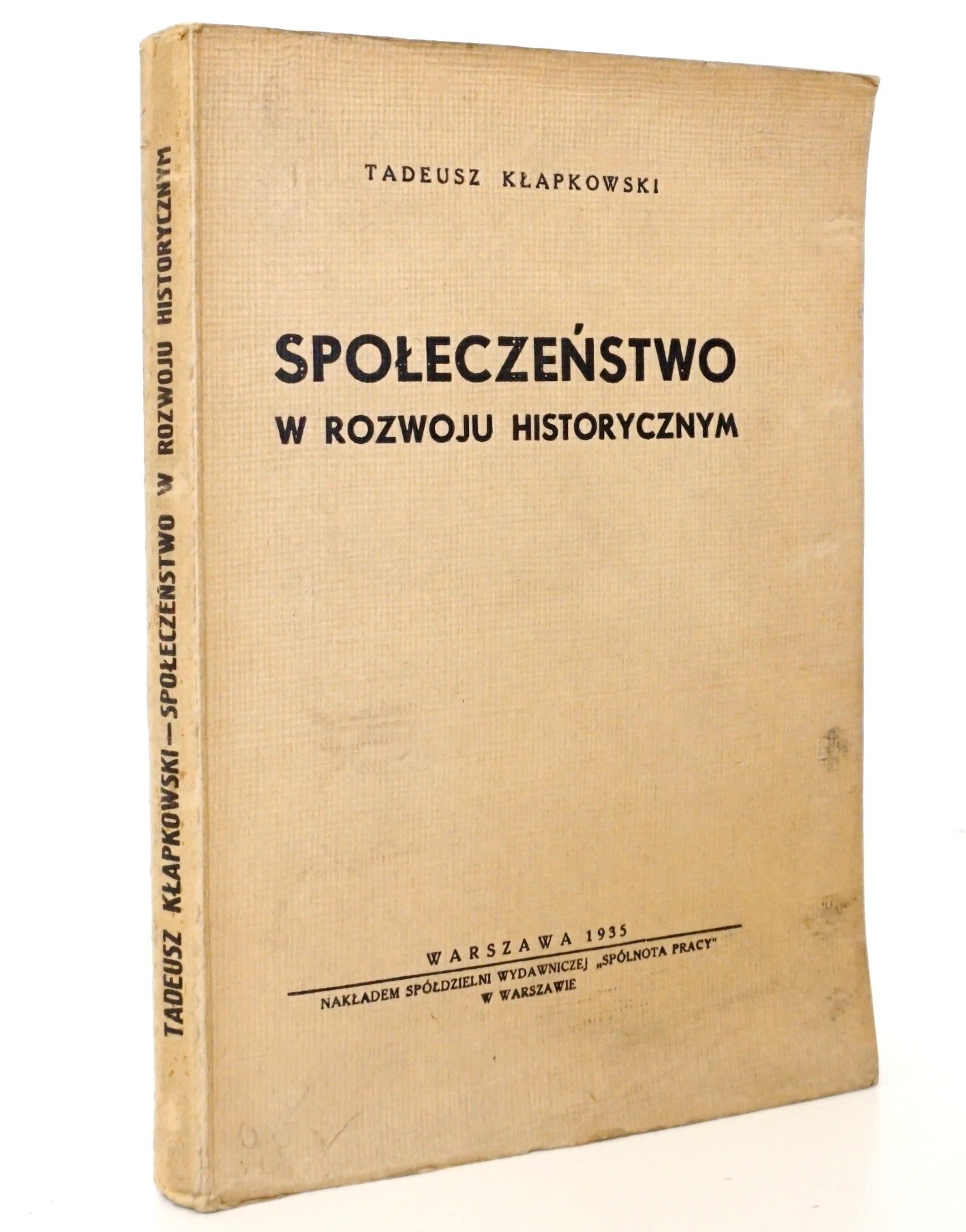 K apkowski T SPO ECZE STWO W ROZWOJU HISTORYCZNYM 1935 Aukcja k-apkowski-t-spo-ecze-stwo-w-rozwoju-historycznym-1935-aukcja