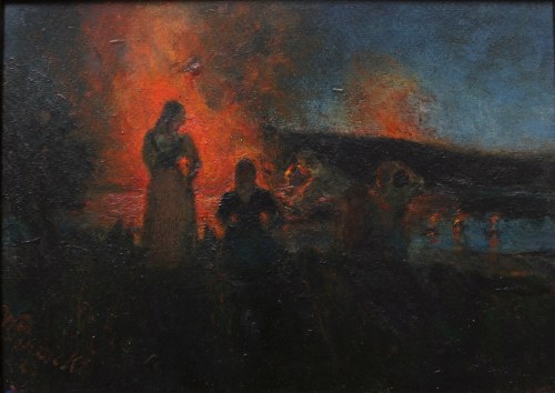 Sobótki [Scena przy ognisku], Witold Piwnicki