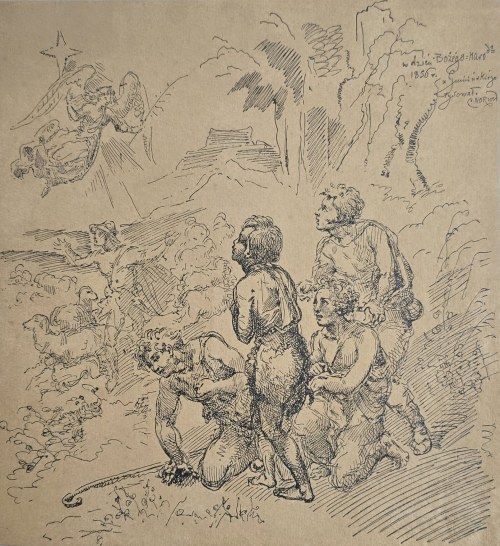Zwiastowanie pasterzom, 1856, Cyprian Kamil Norwid