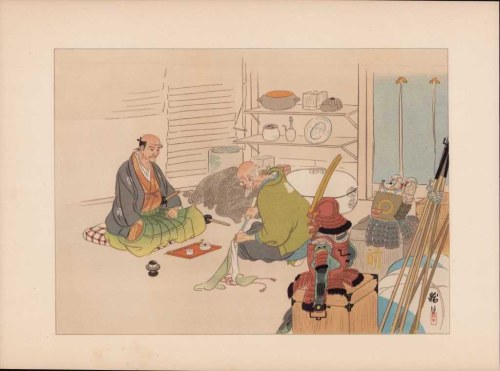 Produkcja miecza, z cyklu „47 rōninów”, 1920, Kinshin Nagata