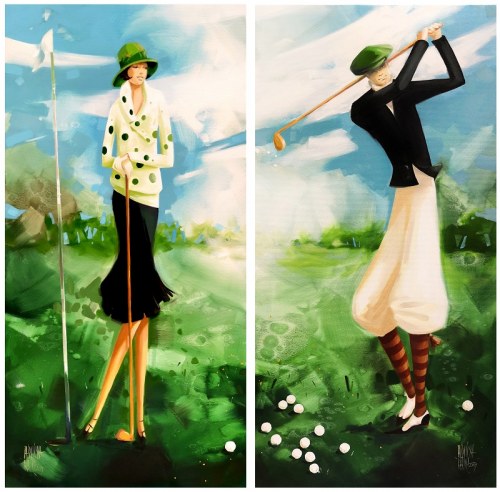 Matylda & Aleksander (dyptyk), 2019, Karina Jaźwińska