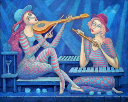 Duet w błękitach, 2025, Bohdan Wincenty Łoboda
