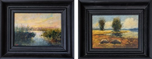 Pejzaż I i Pejzaż II, XX w., Tadeusz Gazda