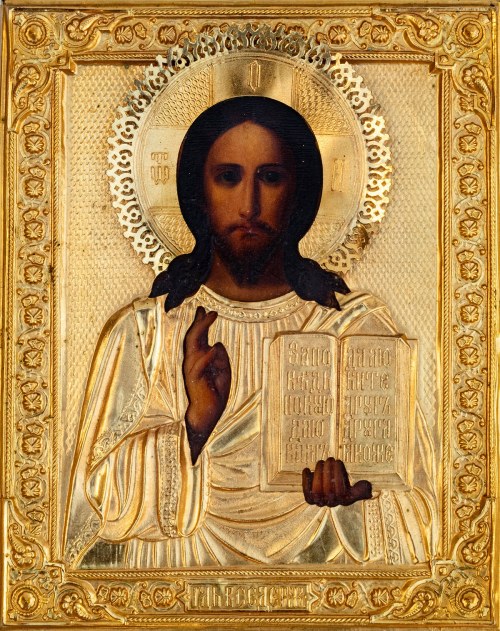 Chrystus Pantokrator ikona, XX w., Artysta Nierozpoznany