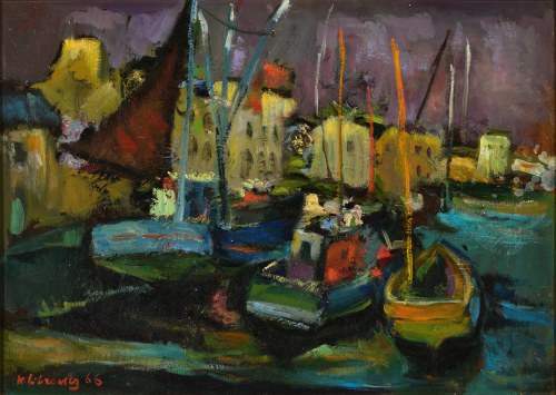 Katarzyna (1912-1991) - Port Douarnenez. 1966, Katarzyna Librowicz