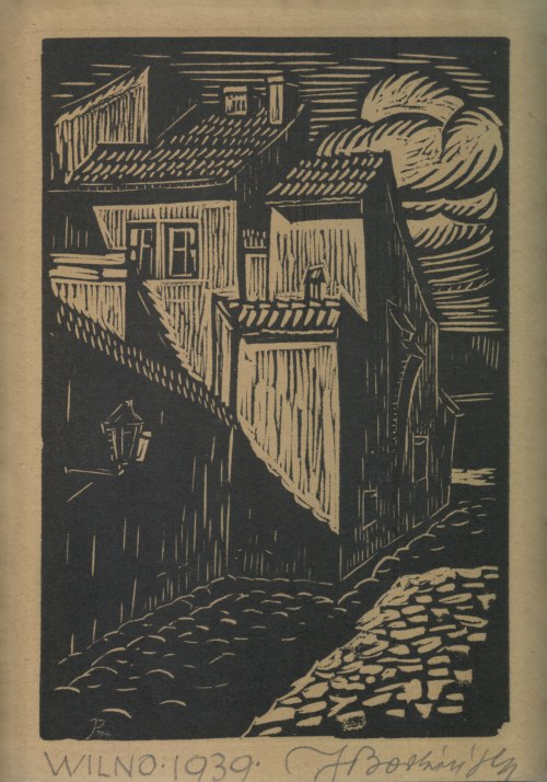 Józef (1905-1993) - Wilno: Zaułek Skopówka. 1939, Józef Bodziński