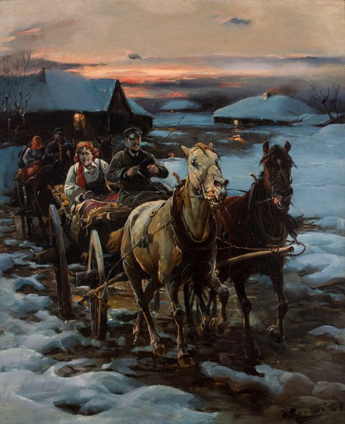 "Wieczorna jazda", Jan Konarski