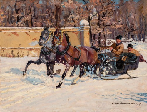"Wyjazd z dworu", Roman Antoni Breitenwald