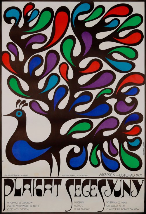 Plakat secesyjny, Muzeum Plakatu w Wilanowie, 1971, Hubert Hilscher