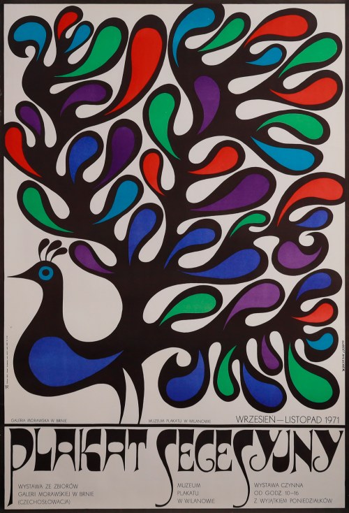 Plakat secesyjny, 1971, Hubert Hilscher