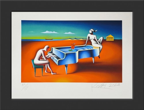 Blown away (Zdmuchnięty), 2023, Mark Kostabi
