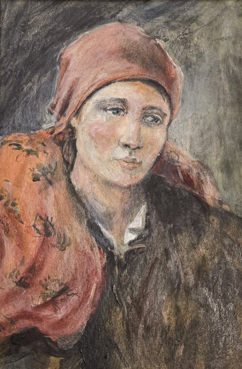 Kobieta w czerwonej chuście, Józefa Maria Józefowicz