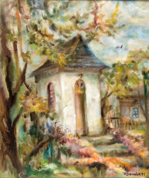 Kapliczka przydrożna, 1991, Kazimiera Drewniok