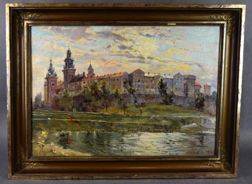 "Wawel od strony Wisły", Kraków, 1942 r., Władysław Zakrzewski