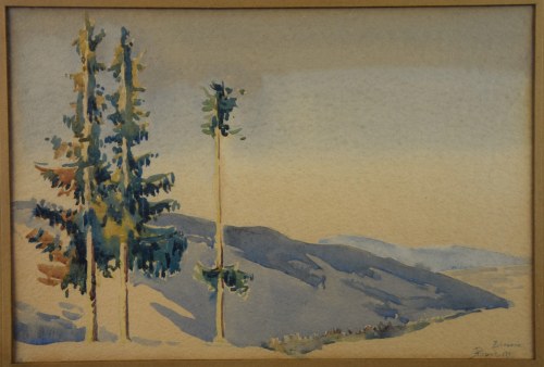 "Zakopane", akwarela, 1932 r., Julian Papież