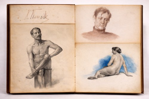 Szkicownik, 2 poł. XIX w. (23 rysunki), Jan Kauzik