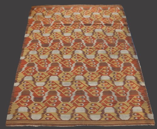 geometryczny, Polska, lata 30-te., Kilim Art Deco