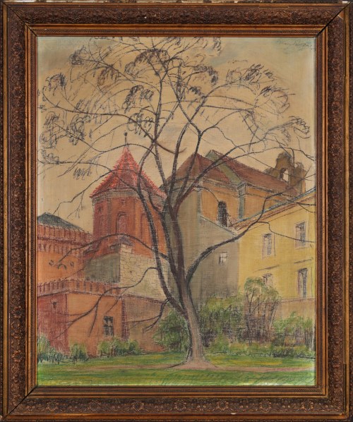 "Kraków - widok na Basztę Ciesielską", Ignacy Pinkas