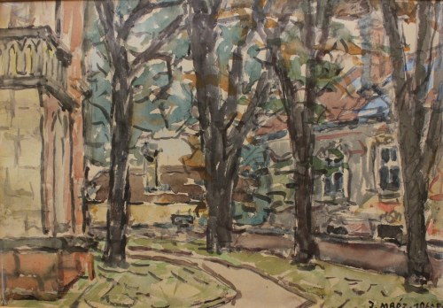 Pejzaż z Sandomierza, 1960, Józef Mróz