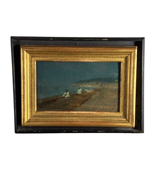 Pejzaż morski z postaciami, Giuseppe De Nittis