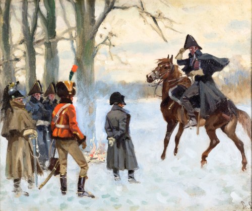 Meldunek - scena z Napoleonem, Stanisław Studencki
