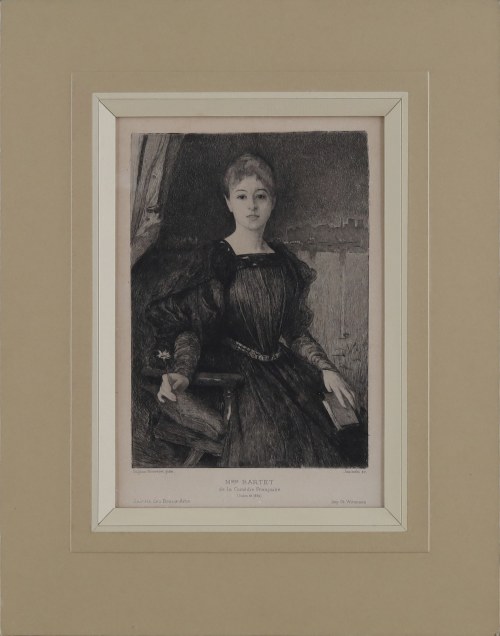 Portret Madame Bartet, 1894, Feliks Stanisław Jasiński