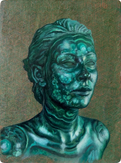 "Zielona głowa", 2026, Joanna Kaucz