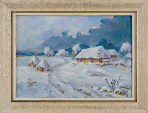 Pejzaż zimowy, 1991, Danuta Grzęda