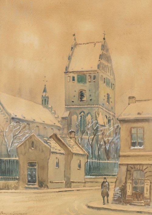 KOŚCIÓŁ MARIACKI NA NOWYM MIEŚCIE W WARSZAWIE, ok. 1930, Franciszek Sunderland